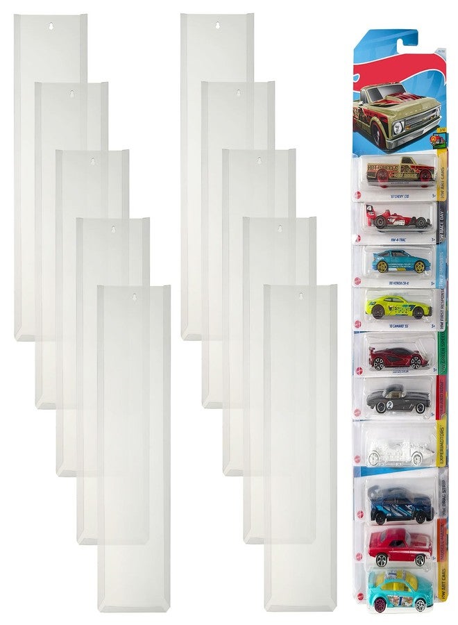 AAiphuwew 10 Pcs Display Case for Packaged Model Cars - Holds Up to 100 Cars, Compatible with Hot Wheels Packaged Toy Organizer Diecast Blister Wall Display Case - Image 1